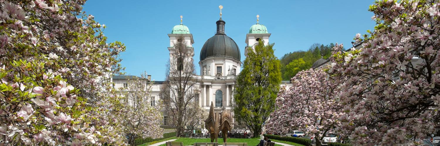 Dreifaltigkeitskirche in Spring in Salzburg | © TSG Tourismus Salzburg GmbH