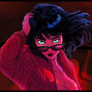 Stylizovaná postava s černými vlasy a červenou bundou. Nosí sluneční brýle a má sebevědomý výraz. | © Animix