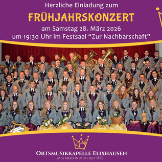 Frühjahrskonzert der Ortsmusikkapelle Elixhausen | © OMK Elixhausen