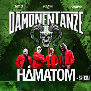 A colorful poster for a music event titled "Demon Dances". The band Hämatom performs, accompanied by special guests. | © Rockhouse Salzburg