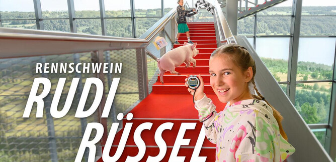 Rennschwein Rudi Rüssel | © SLT / Christian Krautzberger