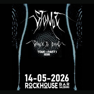 A concert flyer for the band "SYNTH" titled "DARKER RIVER". The event takes place on May 14, 2026, at the Rockhouse Bar. | © Rockhouse Salzburg