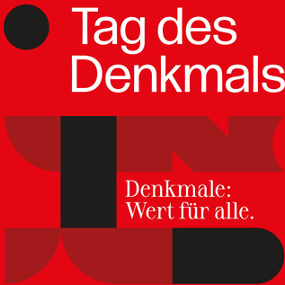 Ein grafisches Design für den "Tag des Denkmals". Der Text betont die Bedeutung von Denkmälern für alle. | © www.tagdesdenkmals.at
