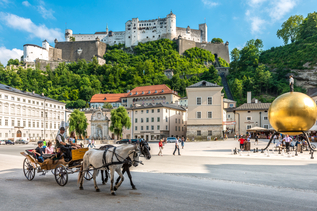 Kapitelplatz in Salzburg mit Blick auf die Festung Hohensalzburg | © Tourismus Salzburg 